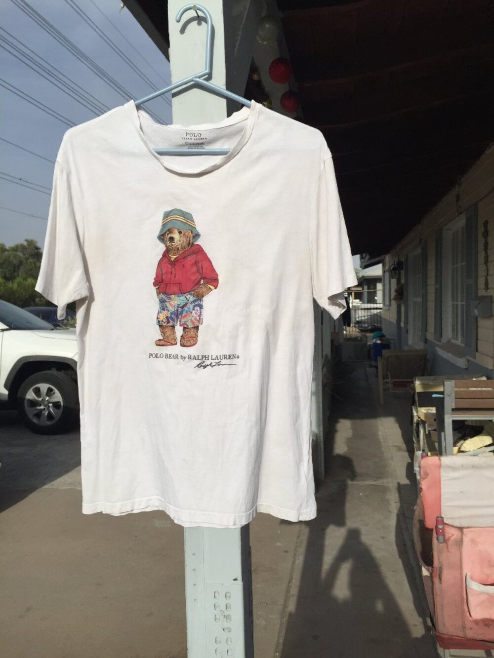 Polo Ralph Lauren Polo Bear Laguna Beach T-Shirt White Men’s Large 2017 Retro